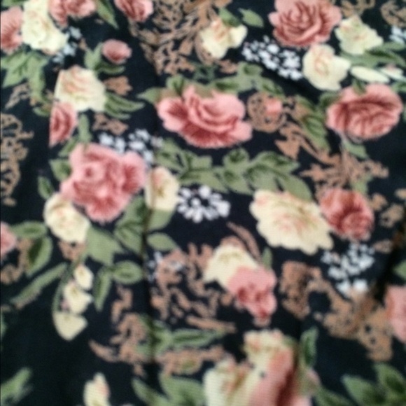 At Last Studio Hobo Floral Rose Relaxed Fit Pants - Picture 2 of 4